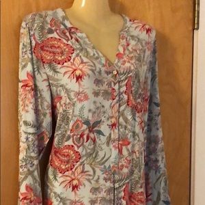 Soft Surroundings floral tunic, Size M